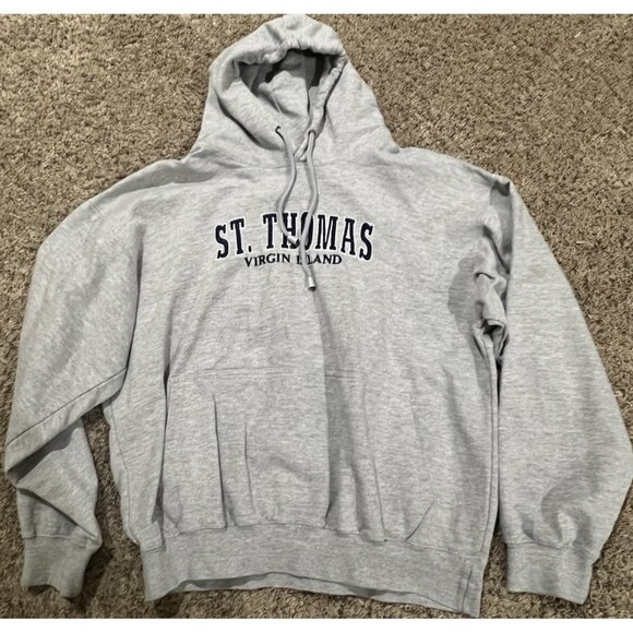 HoodieSweatshirt Size Large ~ Gray ~ St. Thomas Virgin Island - Picture 1 of 6